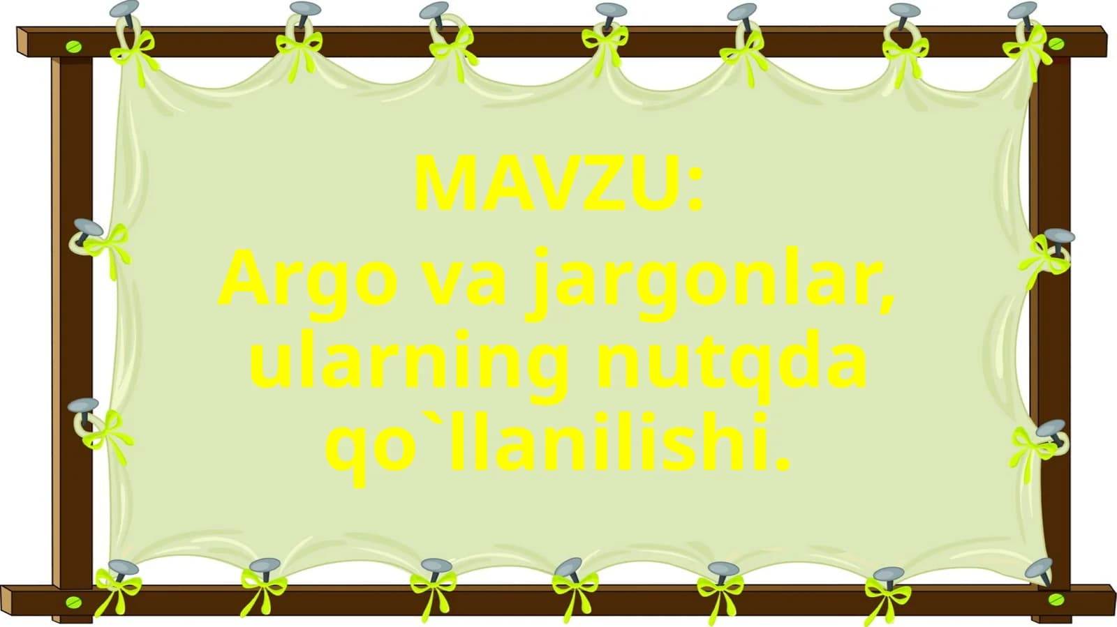 Argo va  jargonlar,ularning nutqda  qo`llanilishi