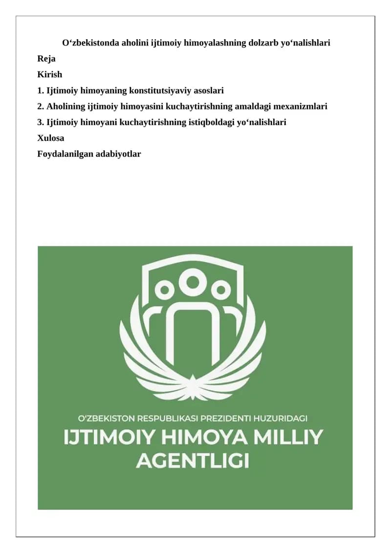 Ijtimoiy himoya tizimi