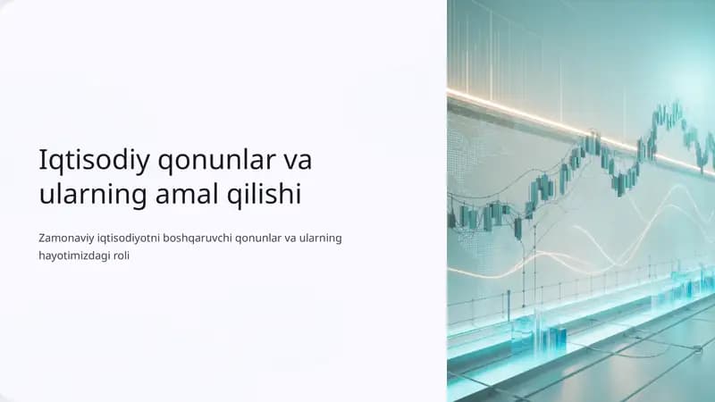 Iqtisodiy qonunlar va ularning amal qilishi