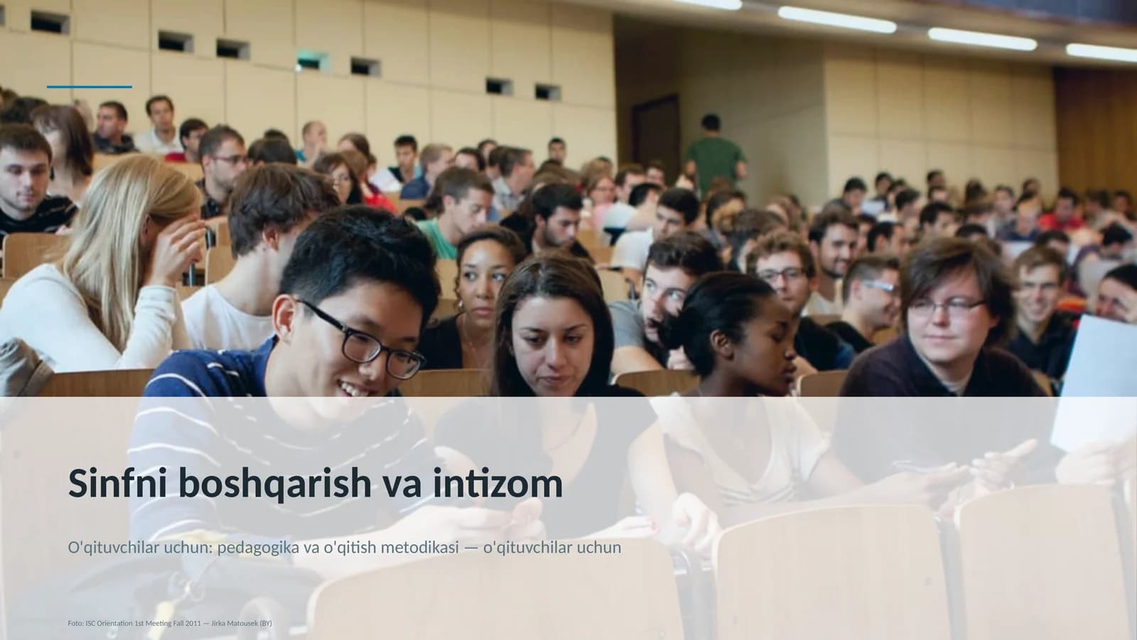 Sinfni boshqarish va intizom