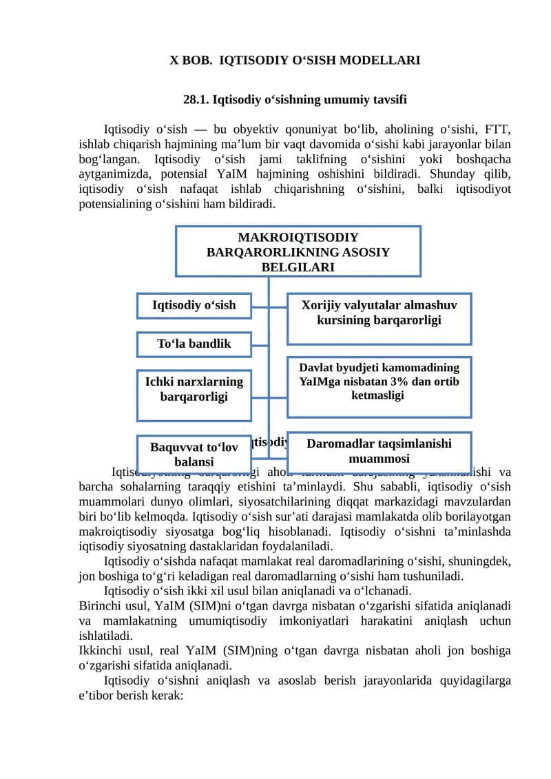 Iqtisodiy o'sish modellari