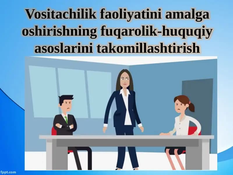 Vositachilik Faoliyati