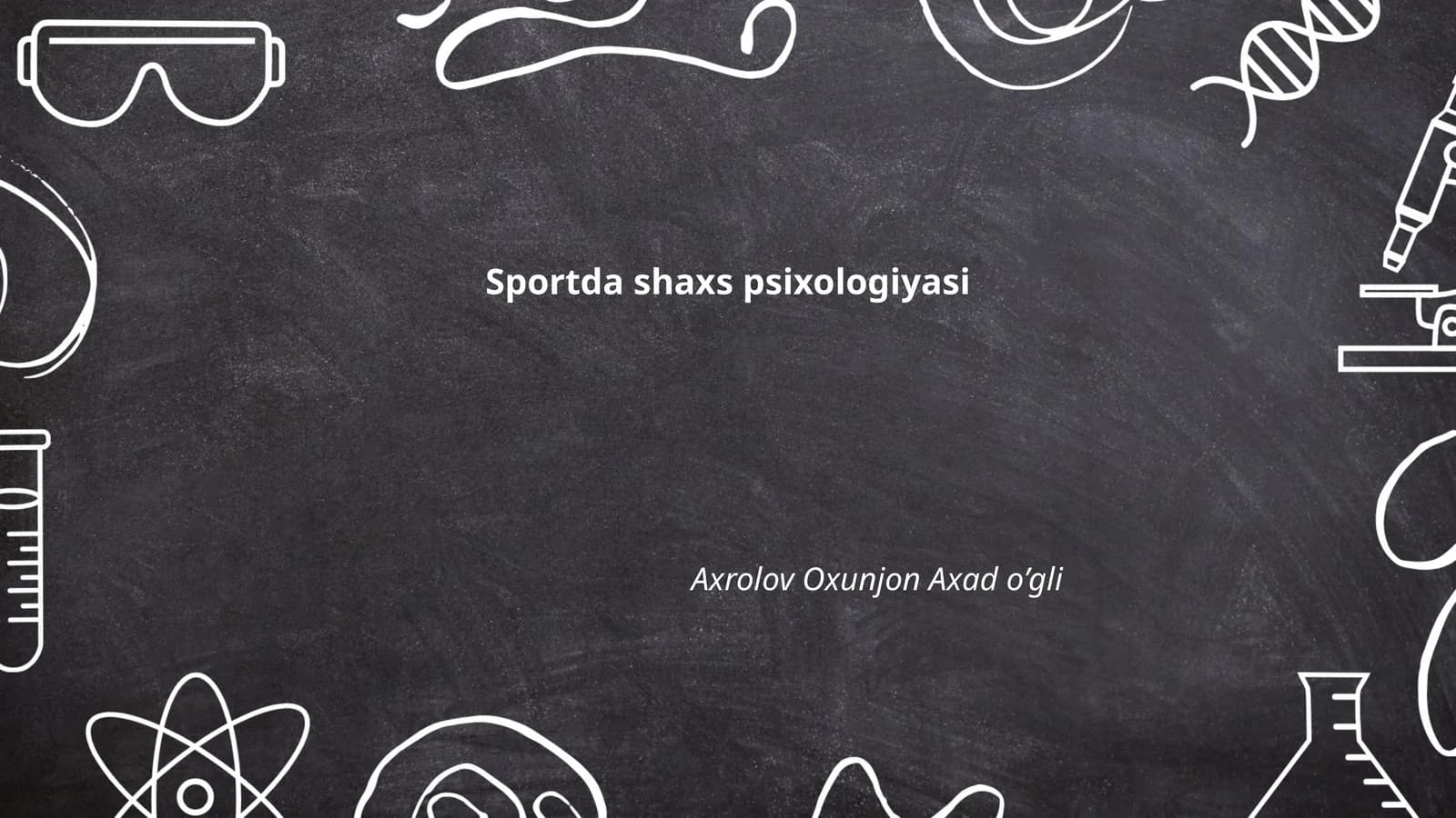 Sportda shaxs psixologiyasi