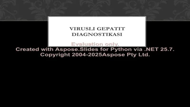 Virusli gepatit diagnostikasi