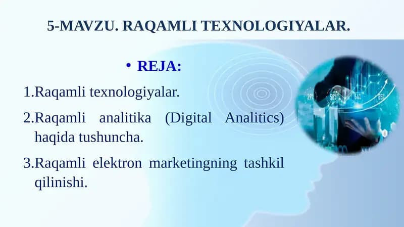 Raqamlitexnologiyalar