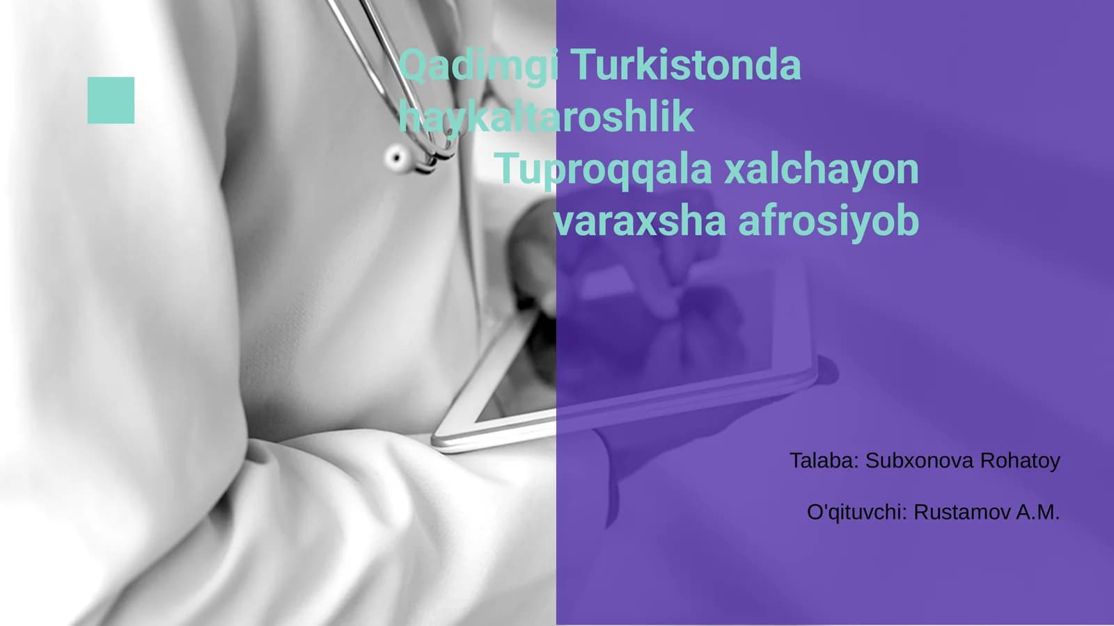 Qadimgi Turkistonda haykaltaroshlik