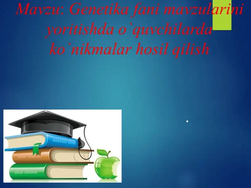 Genetika fanidan taqdimot