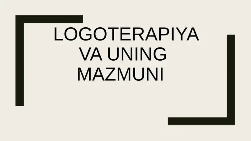 Logoterapiya