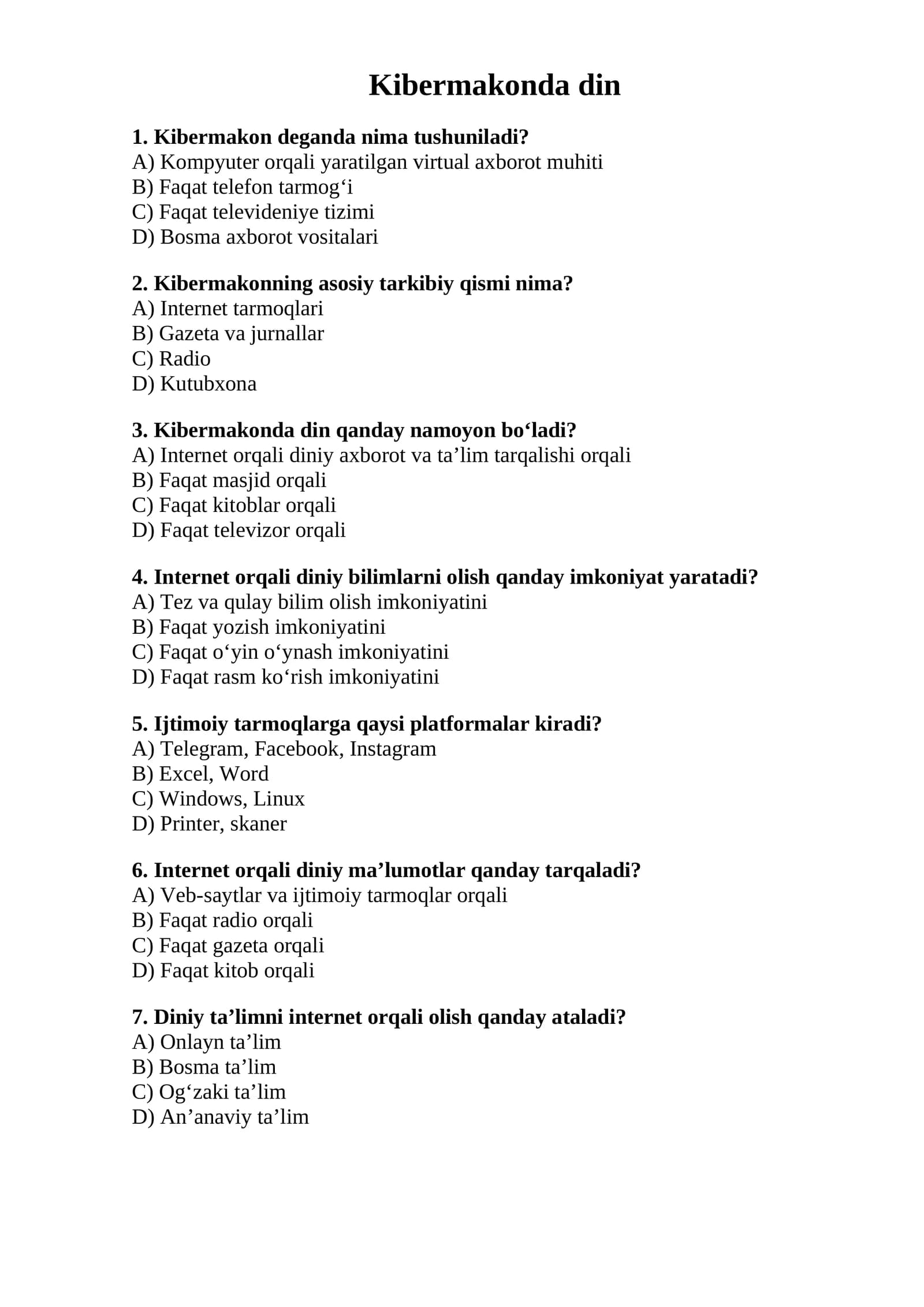 Kibermakonda din (Test)