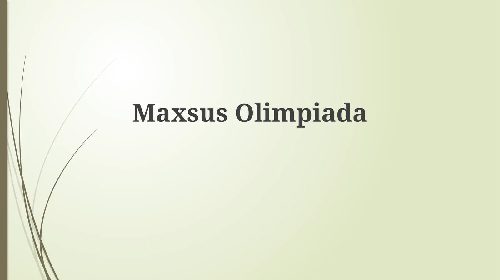 Maxsus Olimpiada