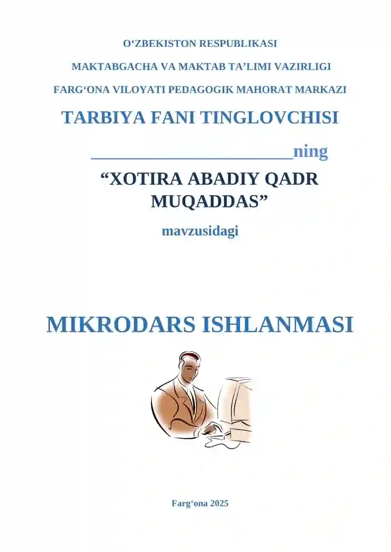 Xotira abadiy qadr muqaddas