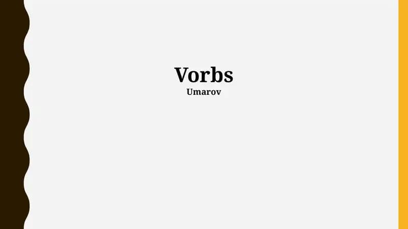 Verb Types