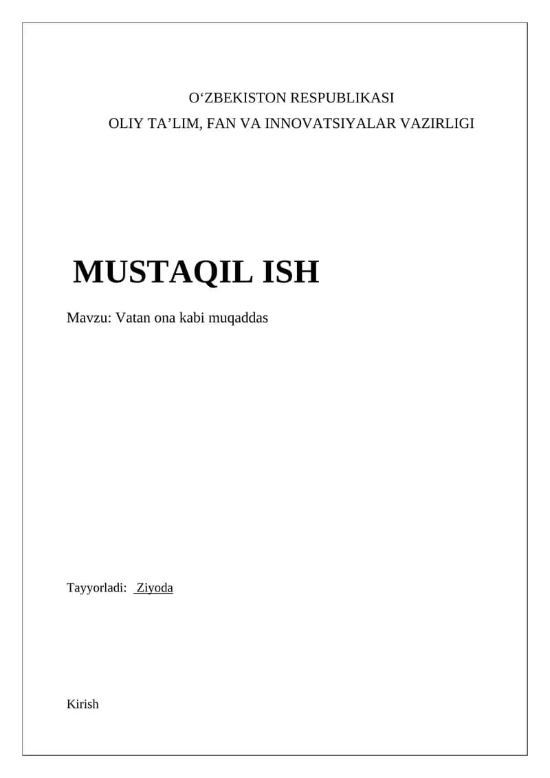 Vatan tabiatini asrash