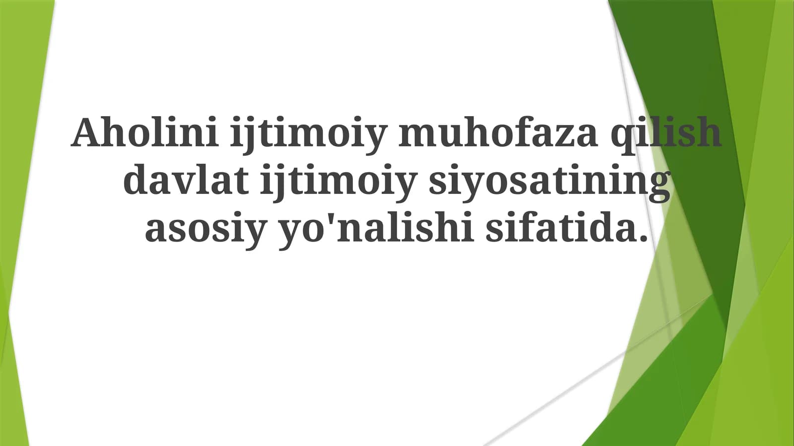 Ijtimoiy Himoya Tizimlari