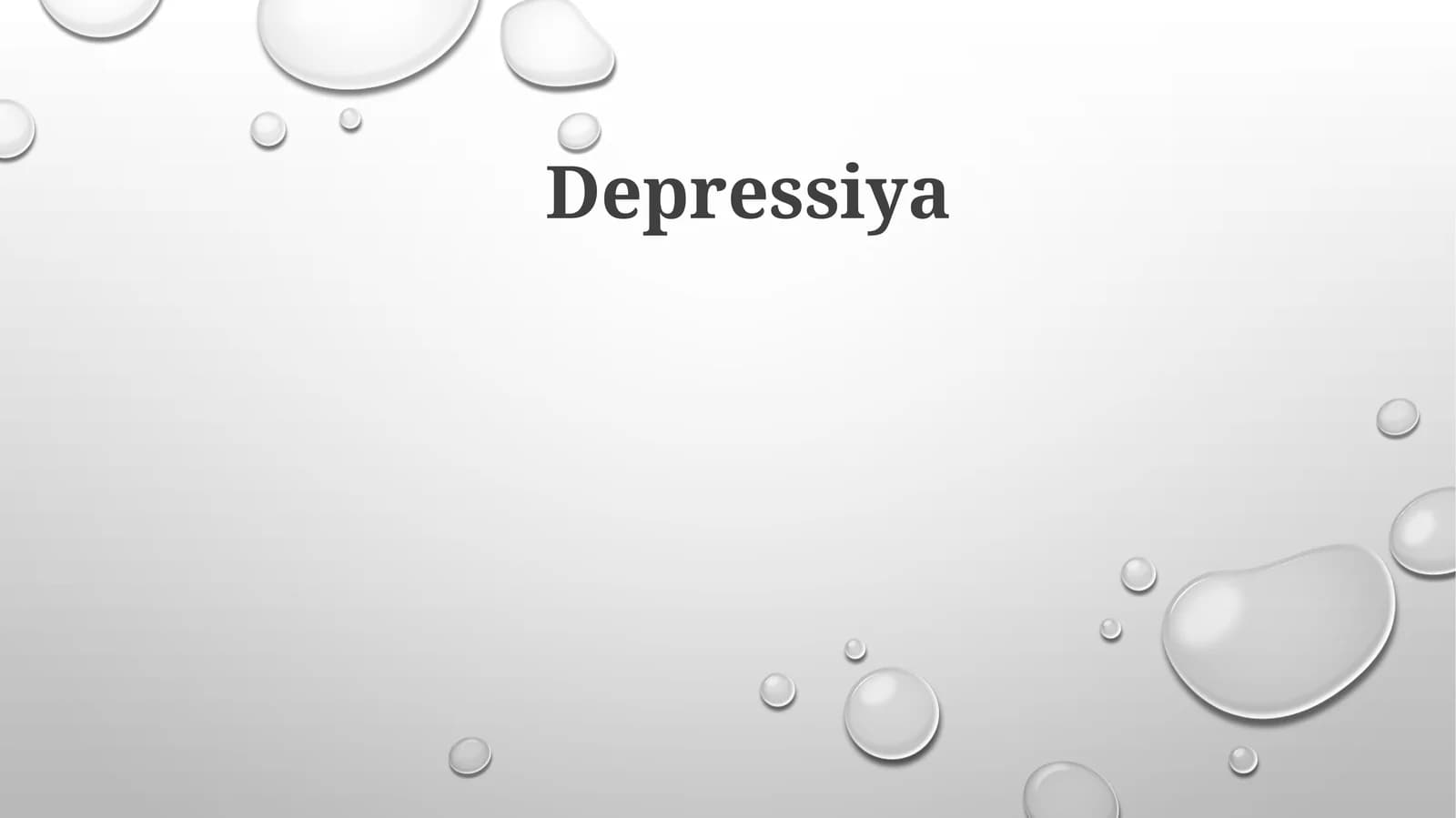 Depressiya