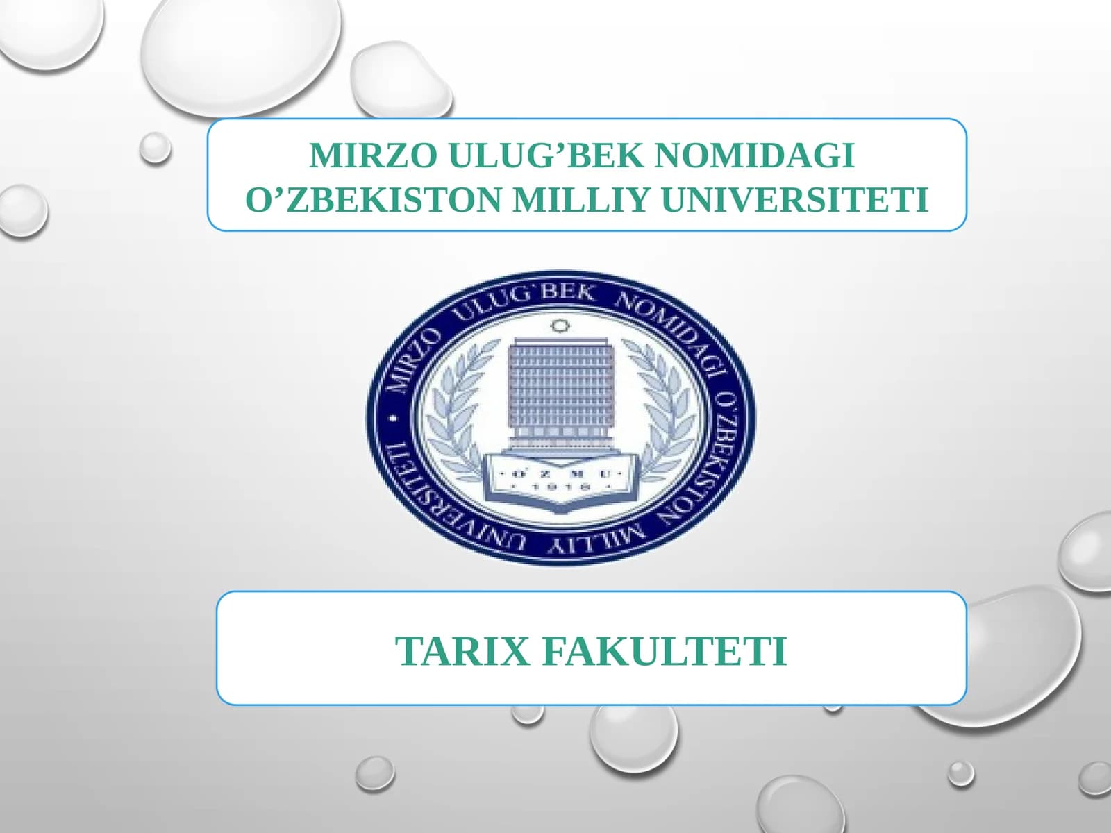 SHARQ TILLARI ASOSLARI
