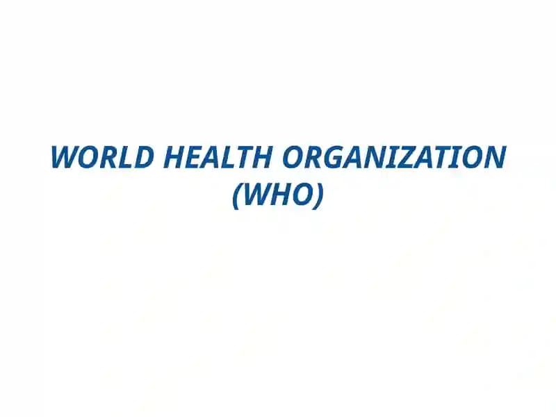 World Health Organization(WHO)