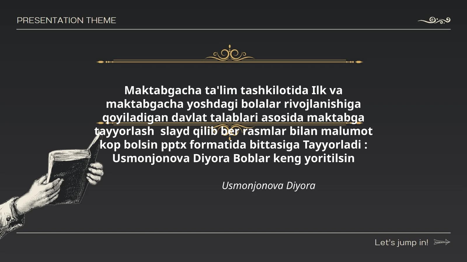 Maktabgacha ta'limda bolalar rivojlanishi