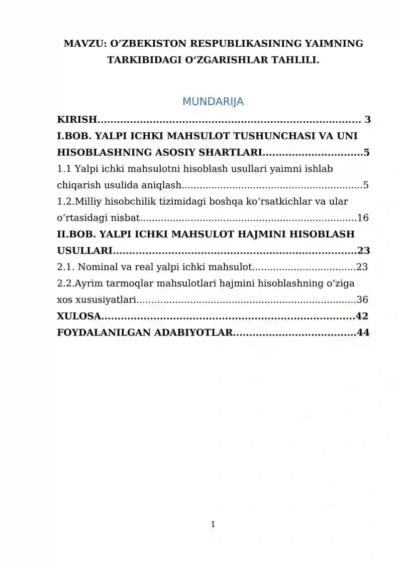 Yalpi ichki mahsulot
