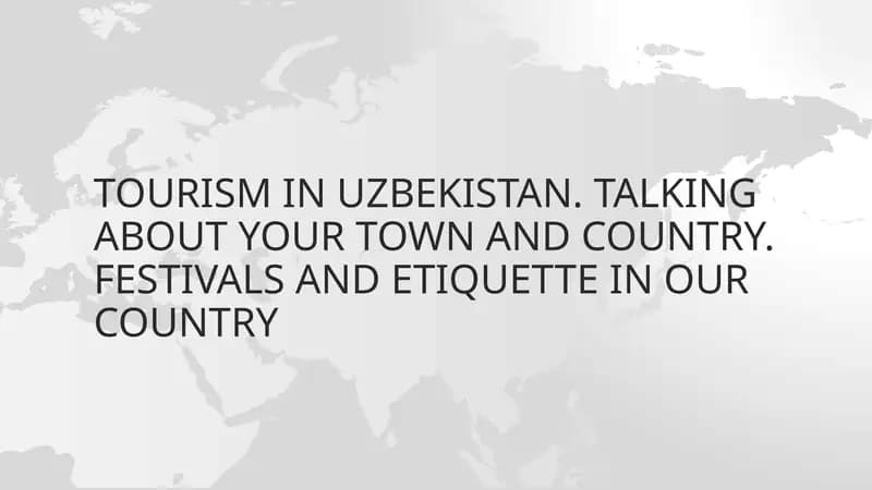 Tashkent – The modern metropolis