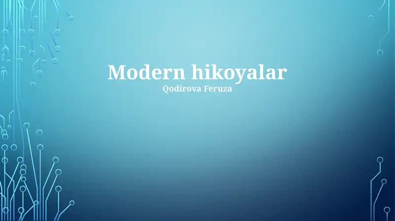 Modern hikoyalar