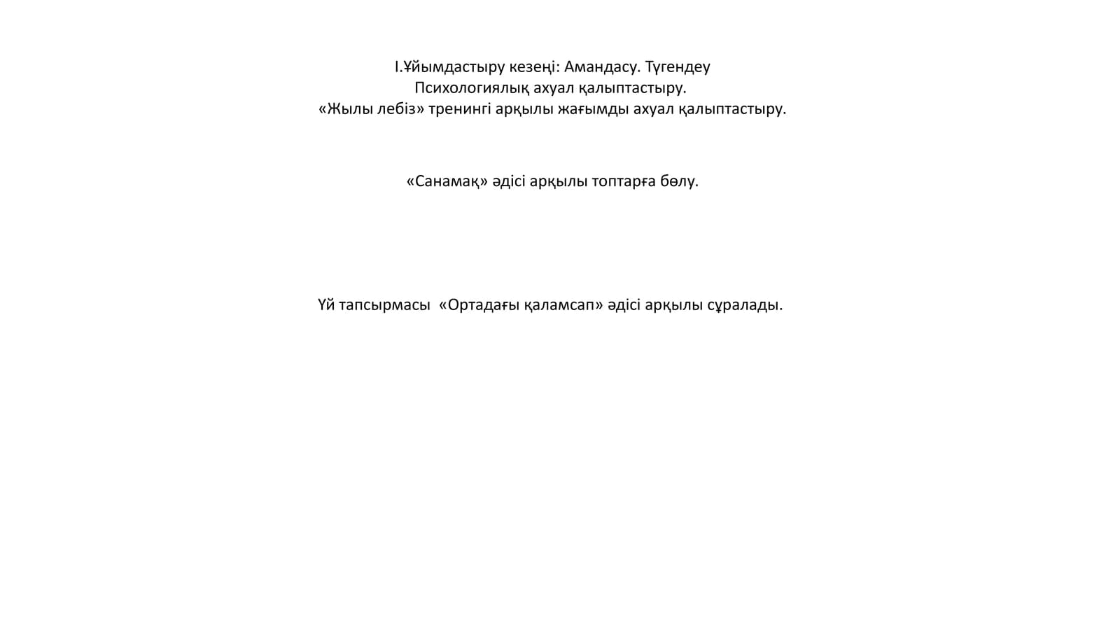Жылы лебіз тренингі