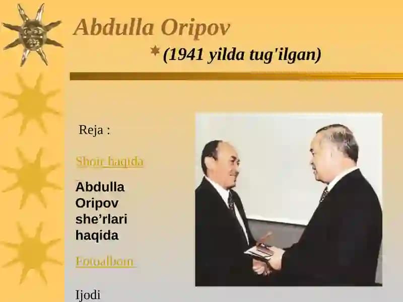 Abdulla Oripov