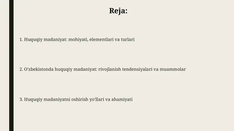 Huquqiy Madaniyat