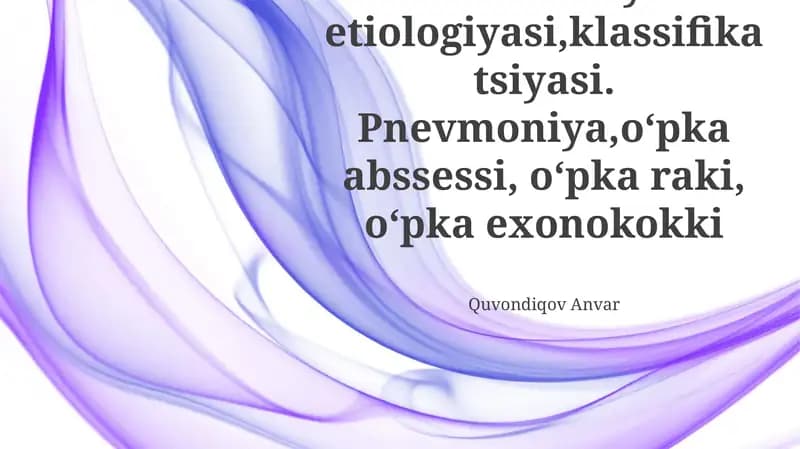 O'pka Ekxinokokkozi