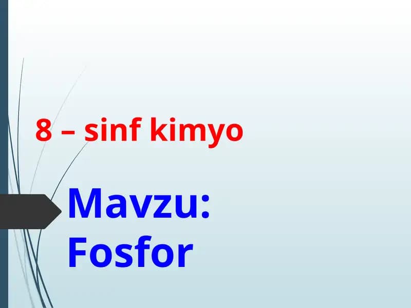Fosfor