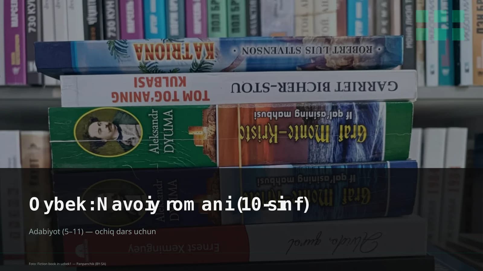 Oybek: Navoiy romani (10-sinf)