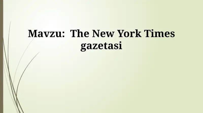 The New York Times gazetasi