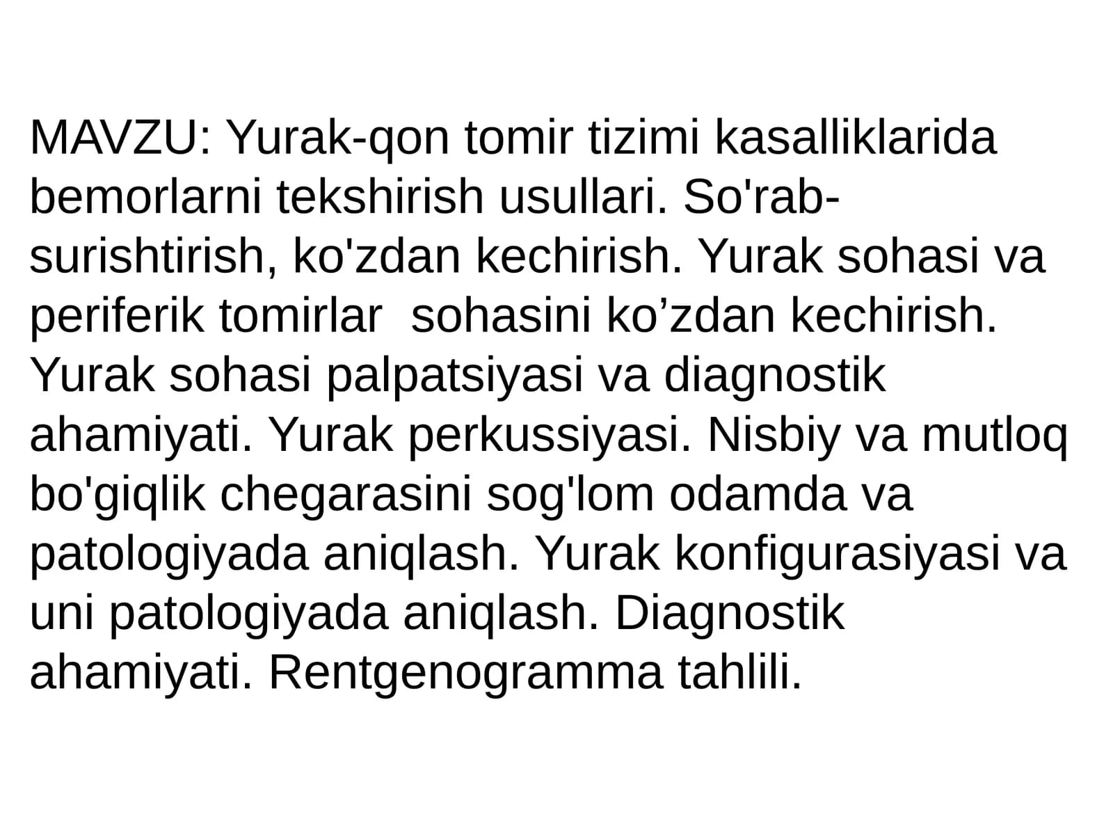 Yurak-qon tomir tizimi kasalliklari
