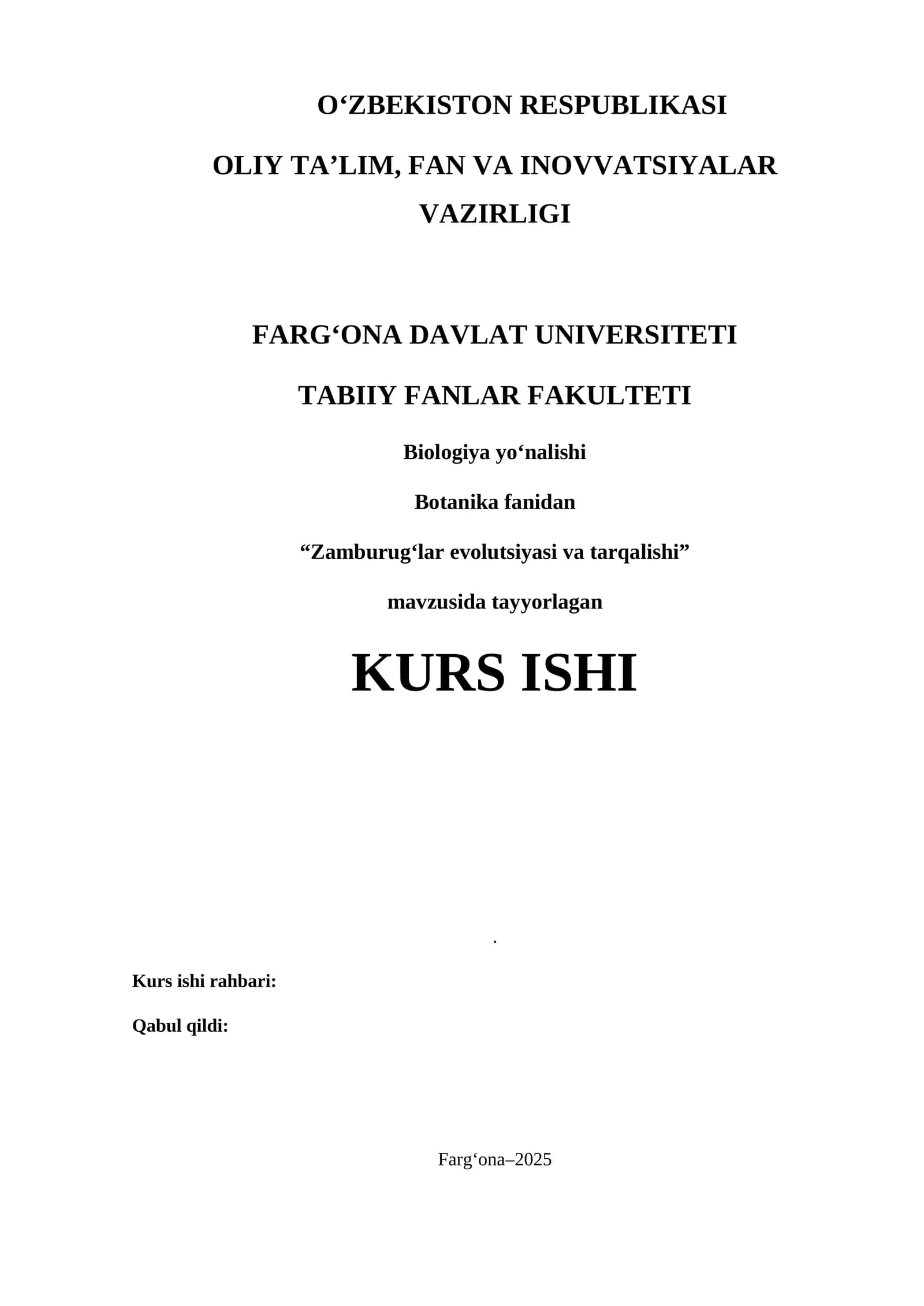 Zamburug‘lar evolutsiyasi va tarqalishi