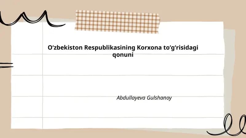 Oʻzbekiston Respublikasining Korxona toʻgʻrisidagi qonuni