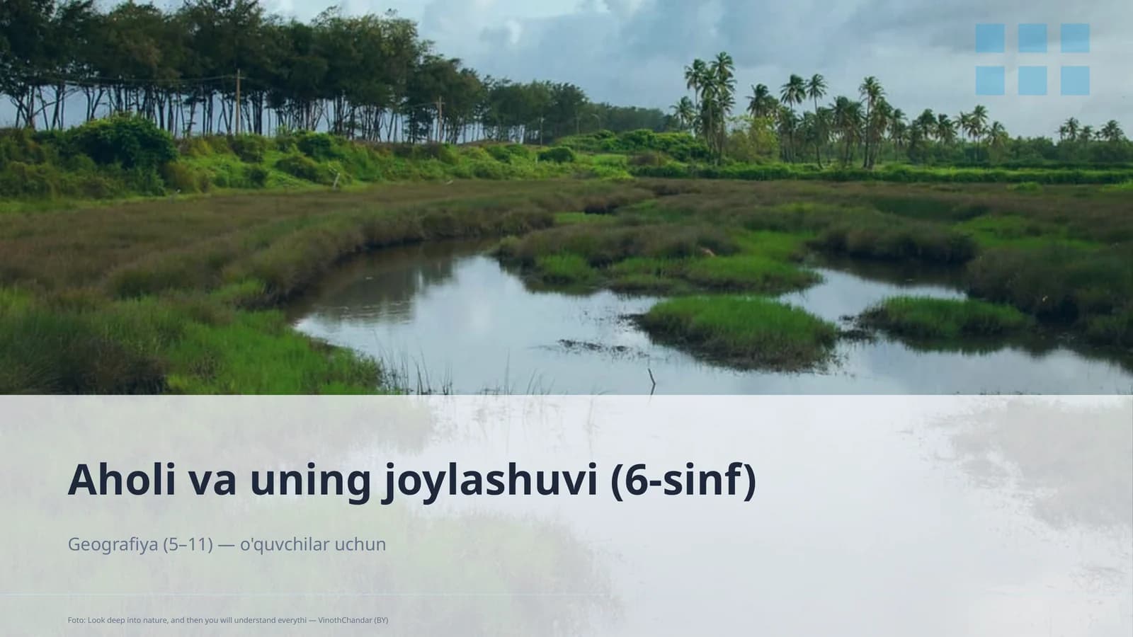 Aholi va uning joylashuvi (6-sinf)