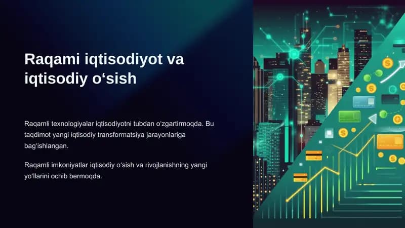 Raqami iqtisodiyot va iqtisodiy oʻsish