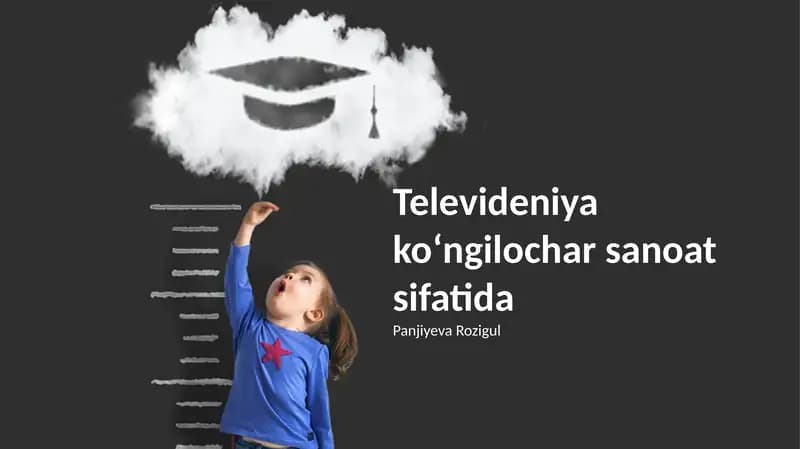 Televideniya ko‘ngilochar sanoat sifatida