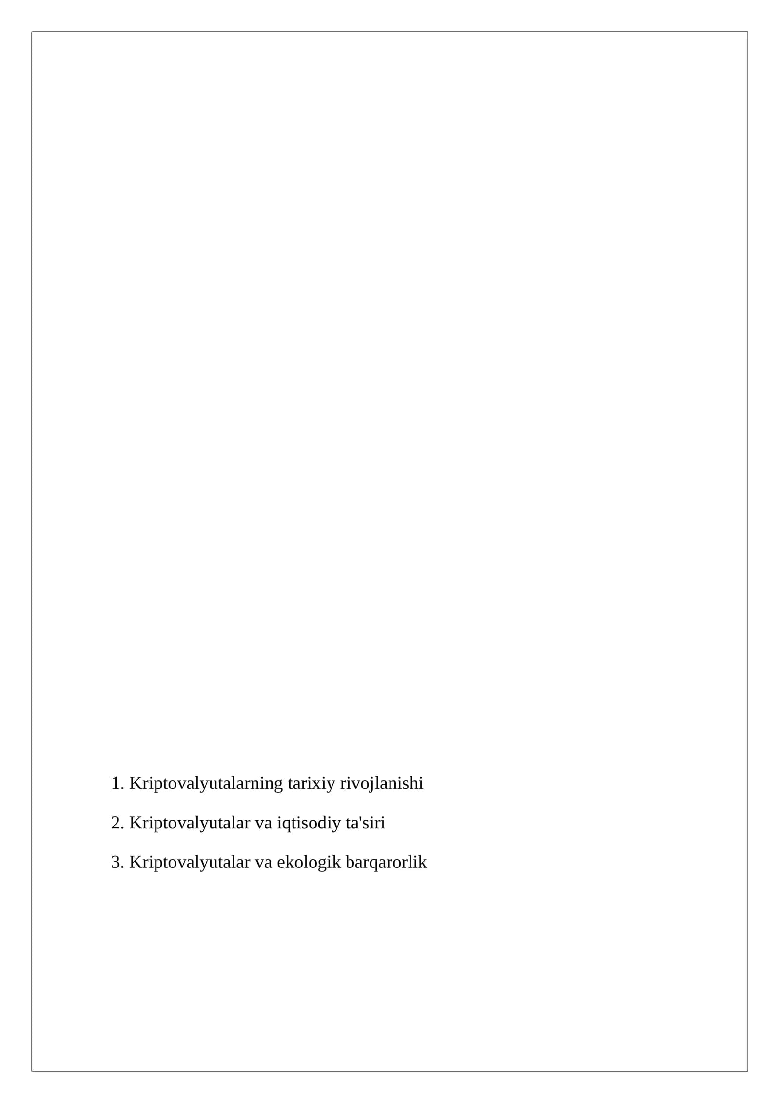 Kriptovalyutalarning tarixiy rivojlanishi