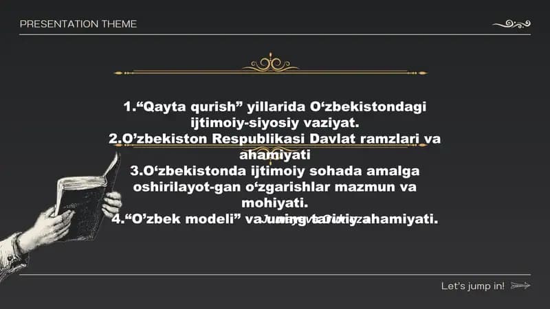 O‘zbekistondagi ijtimoiy-siyosiy vaziyat