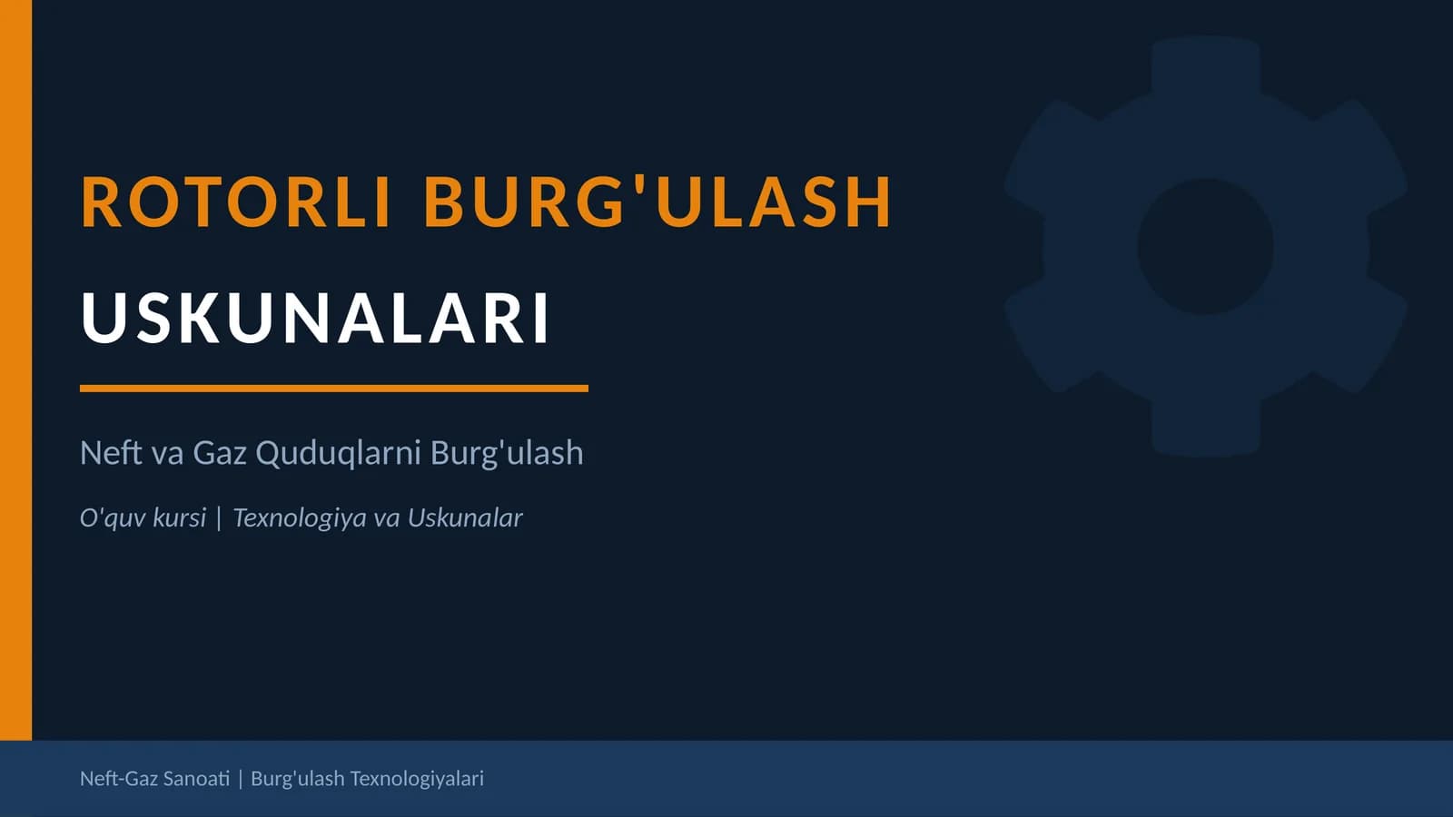Rotorli burg'ulash uskunalari Taqdimot 2026