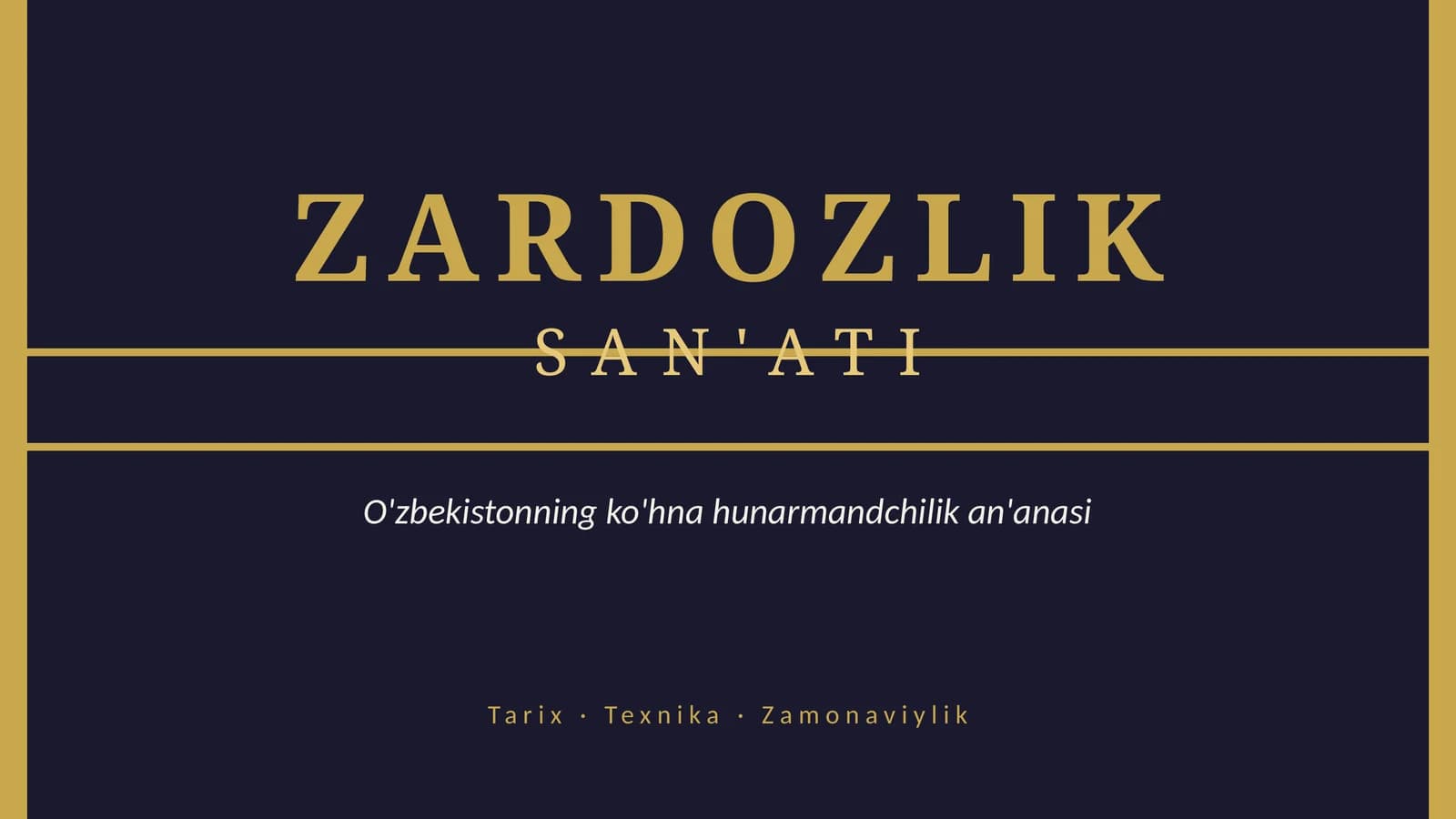 ZARDOZLIK SAN'ATI
