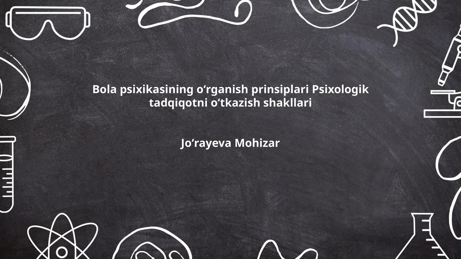 Bola psixikasining rivojlanish bosqichlari