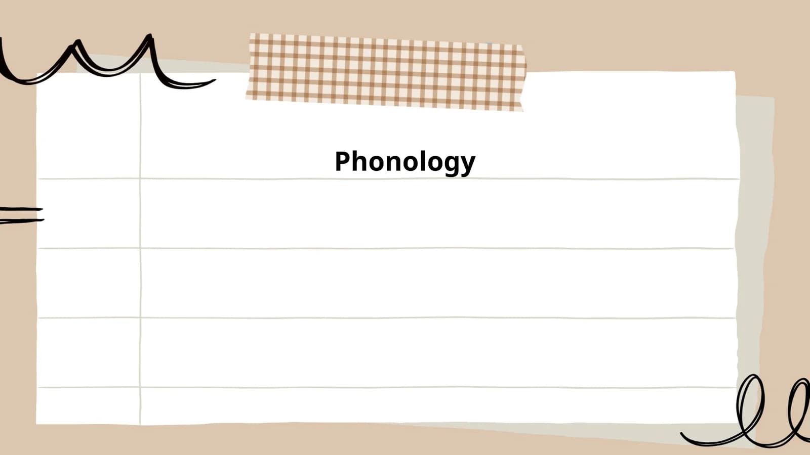 Phonology