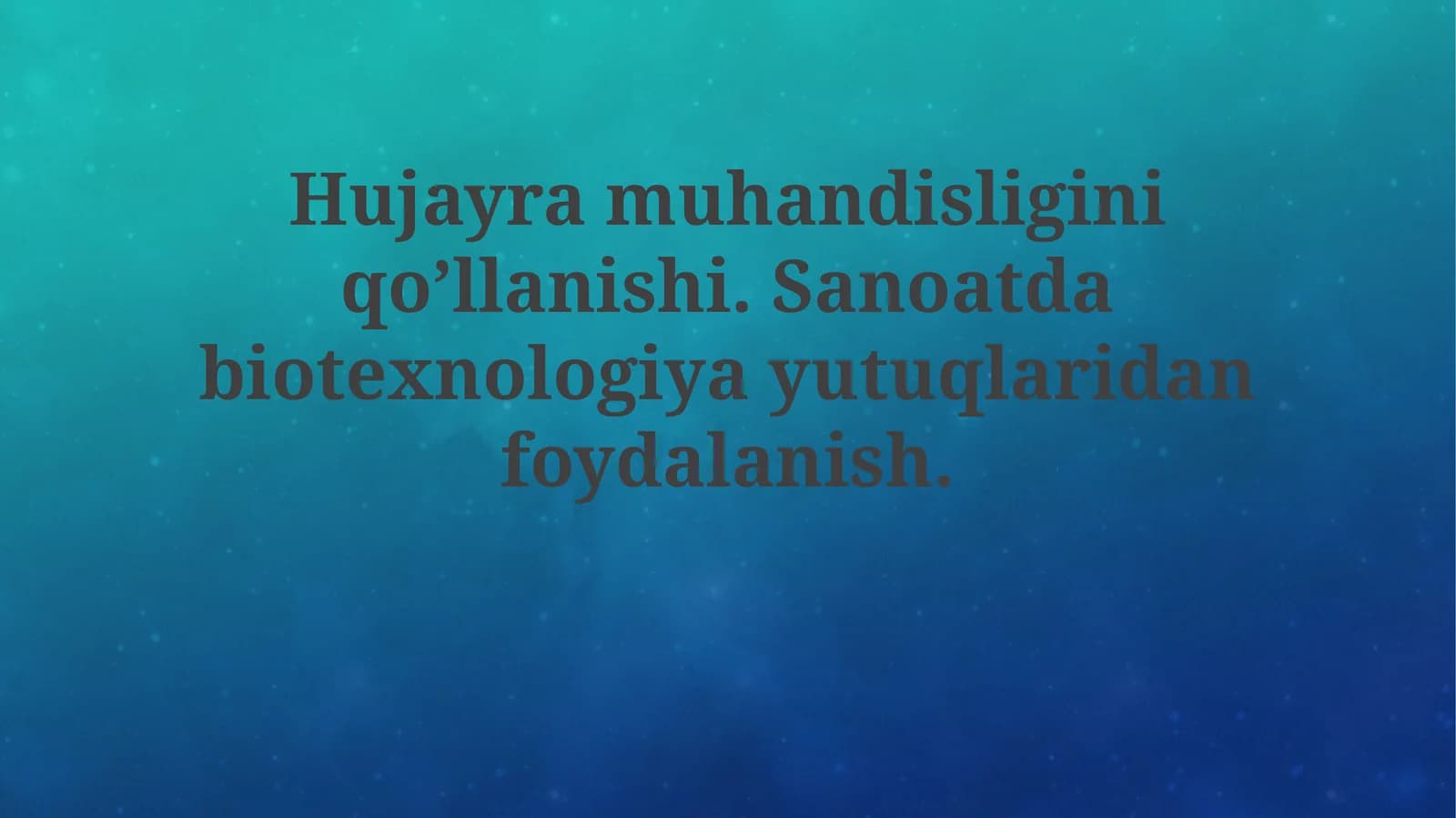Hujayra muhandisligining asoslari