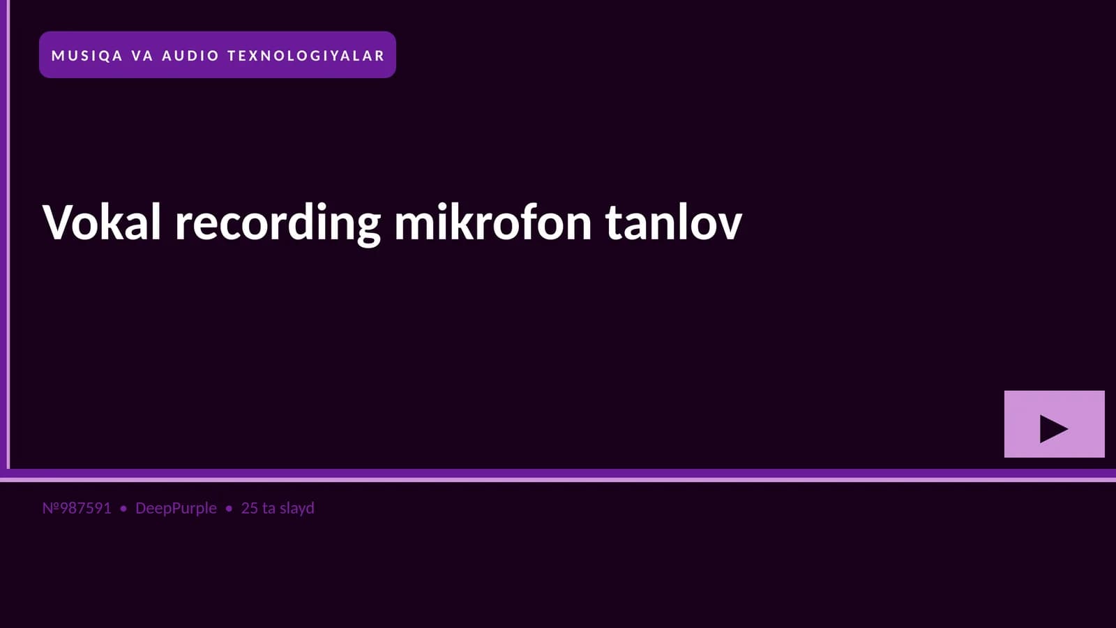 Vokal recording mikrofon tanlov