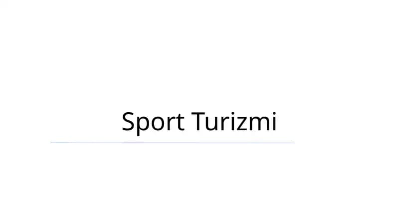 Sport Turizmi