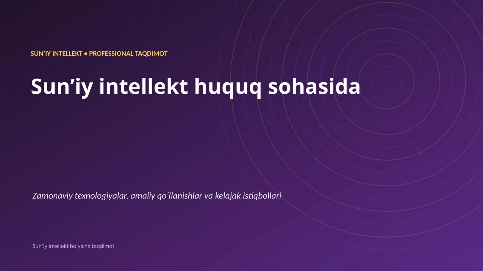Sunʼiy intellekt huquq sohasida