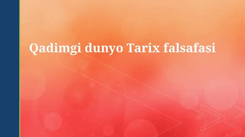 Qadimgi dunyo Tarix falsafasi