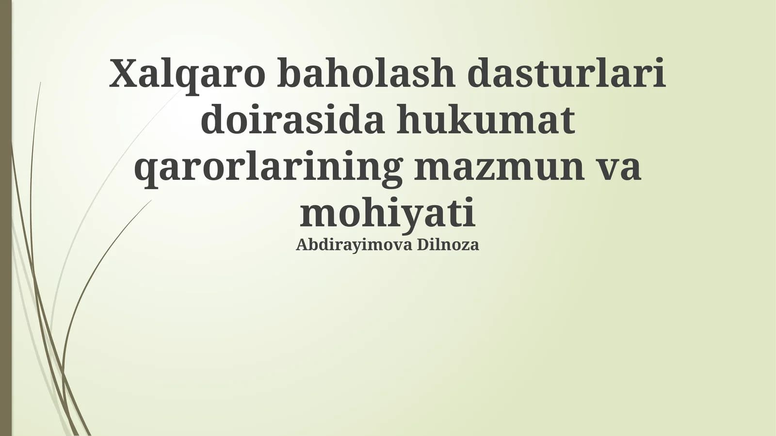 Xalqaro baholash dasturlari